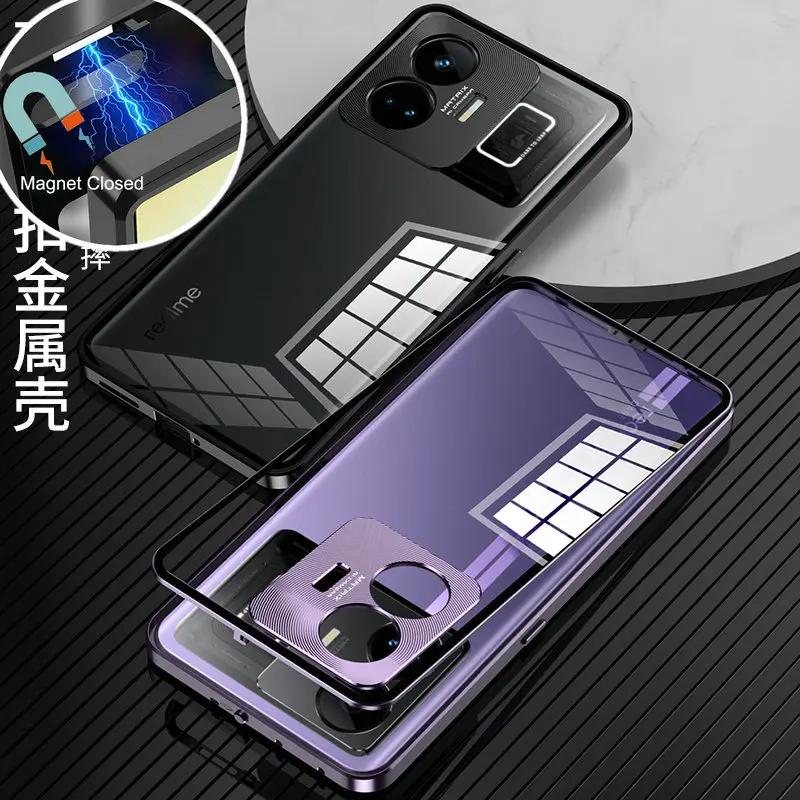 Realme GT Neo 5 RMX3706 чехол Роскошный бампер из алюминиевого сплава рамка Магнитный закрытый металлический чехол для Realme GT 3 RMX3709 чехлы для телефонов
Realme GT Neo 5 RMX3706 чехол Роскошный бампер из алюминиевого сплава рамка Магнитный закрытый металлический чехол для Realme GT 3 RMX3709 чехлы для телефонов