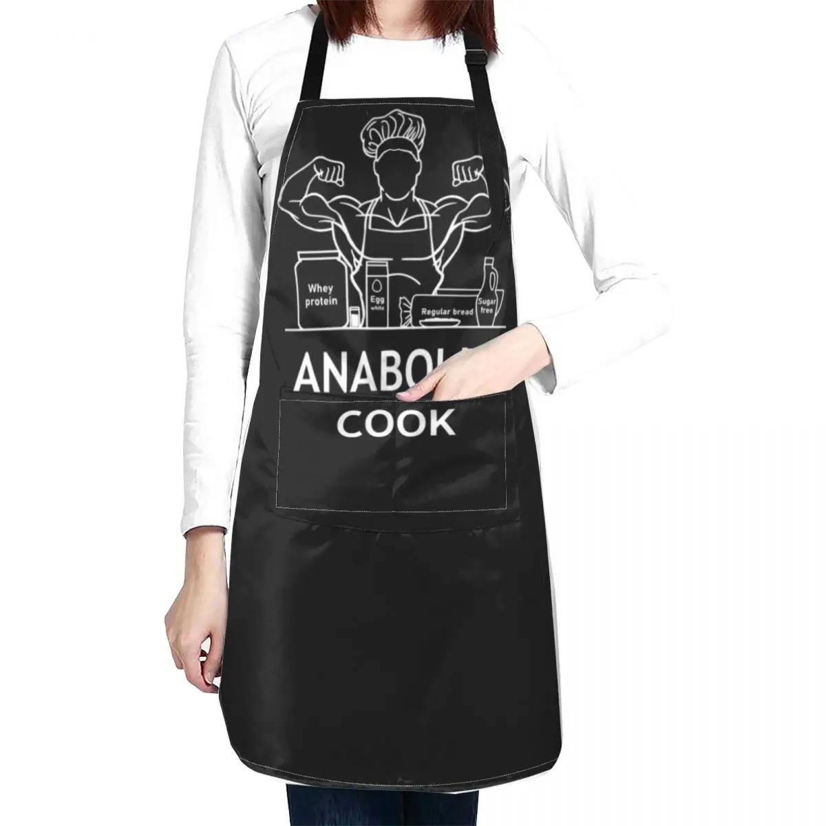 

Анаболический повар: фартук темного дизайна, кухонная одежда для мужчин, полезные кухонные и бытовые товары для кухни