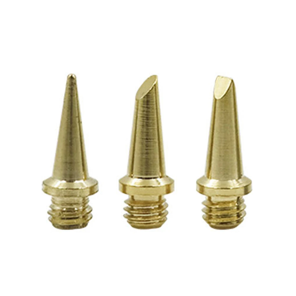 3pcs Gas Soldering Iron Tip Pointed Tip/Bevel/Flat Shape For HS-1115K Soldering Iron Cordless 26ml Welding Kit Copper
3pcs Gas Soldering Iron Tip Pointed Tip/Bevel/Flat Shape For HS-1115K Soldering Iron Cordless 26ml Welding Kit Copper