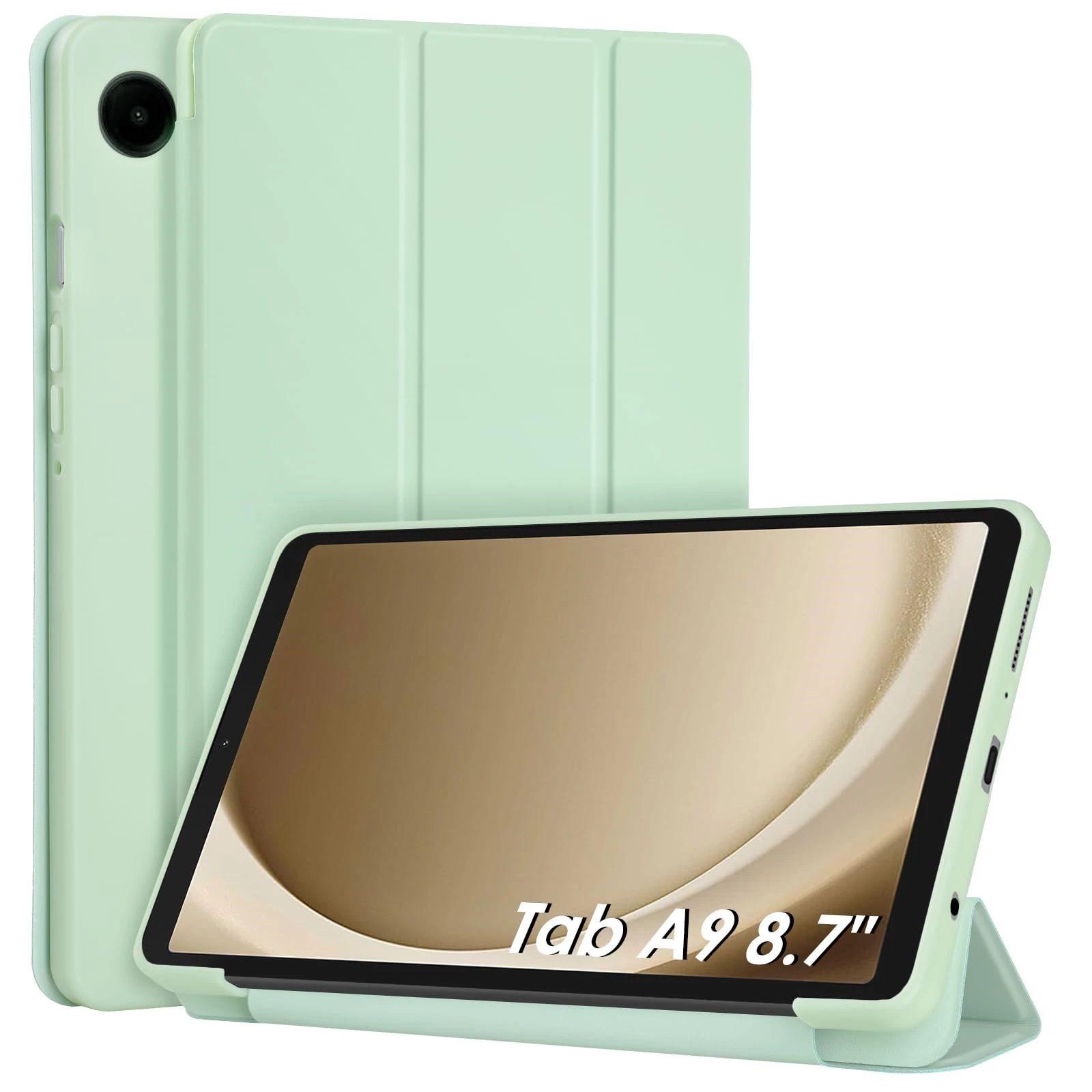 Тонкий легкий мягкий чехол для Samsung Galaxy Tab A9 8,7 дюйма, искусственная кожа, ТПУ Магнитный привлекательный откидной Чехол с подставкой 
Тонкий легкий мягкий чехол для Samsung Galaxy Tab A9 8,7 дюйма, искусственная кожа, ТПУ Магнитный привлекательный откидной Чехол с подставкой