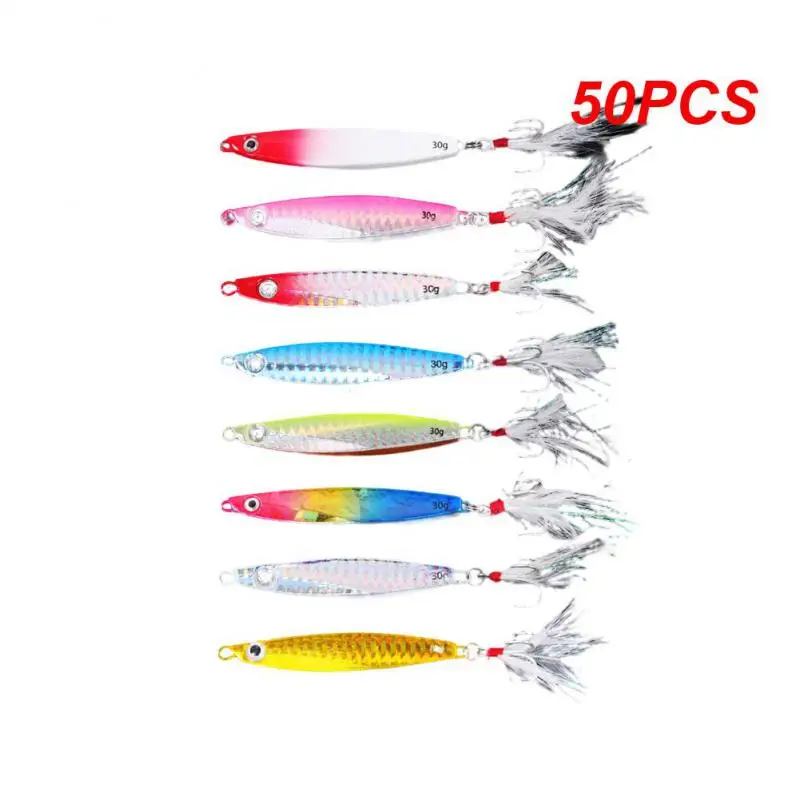 50PCS Smooth Abdomen Bionic Fish Lure Bionic Powerful Fish Lure Lead Material False Bait Dorsal Fin Hook Sharp Hook
50PCS Smooth Abdomen Bionic Fish Lure Bionic Powerful Fish Lure Lead Material False Bait Dorsal Fin Hook Sharp Hook