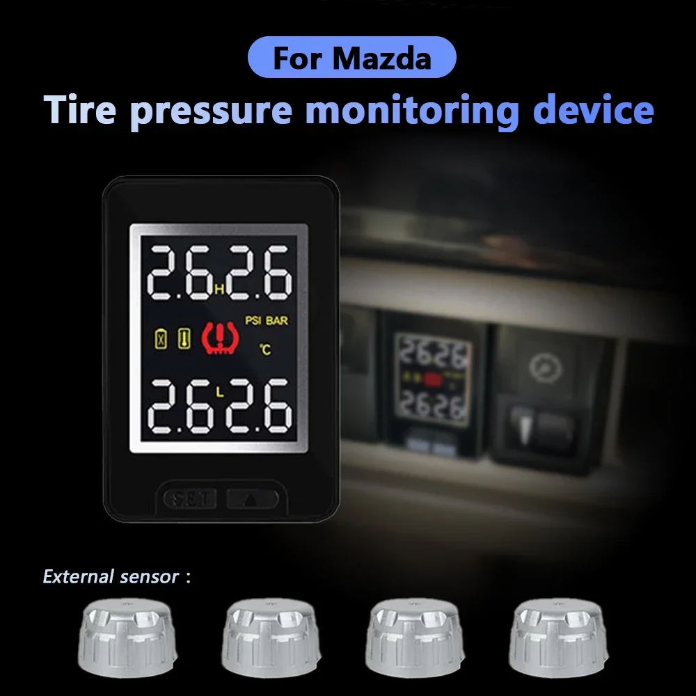 Car TPMS Tire Pressure Monitor System Save Fuel 4Pcs External Sensor for Mazda 2 3 5 6 8 CX5 CX7 CS9 Waterproof Accessories
Car TPMS Tire Pressure Monitor System Save Fuel 4Pcs External Sensor for Mazda 2 3 5 6 8 CX5 CX7 CS9 Waterproof Accessories