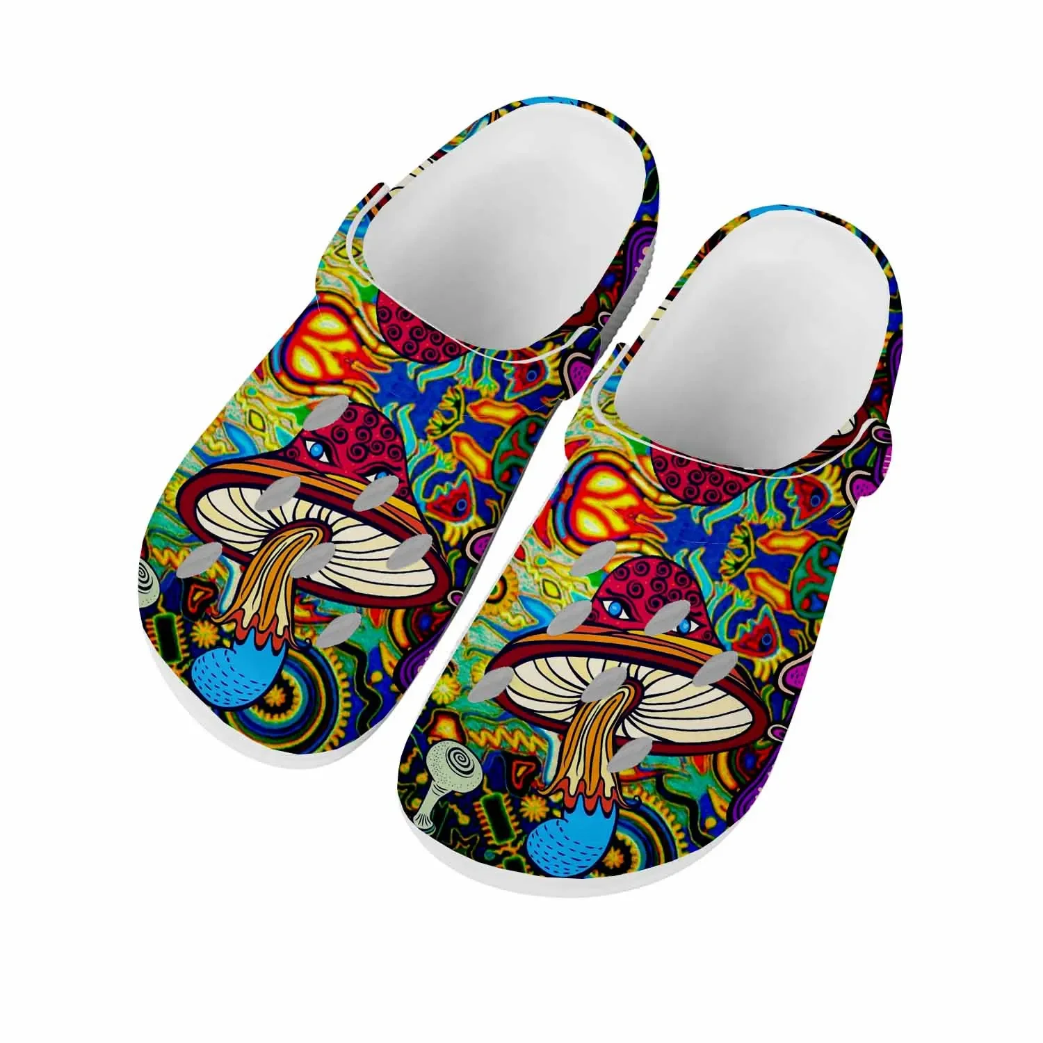 Психоделические домашние сандалии с грибами для мужчин и женщин, Молодежные сандалии для мальчиков и девочек, обувь для сада, изготовленная на заказ дышащая обувь, пляжные сандалии с дырками
Психоделические домашние сандалии с грибами для мужчин и женщин, Молодежные сандалии для мальчиков и девочек, обувь для сада, изготовленная на заказ дышащая обувь, пляжные сандалии с дырками