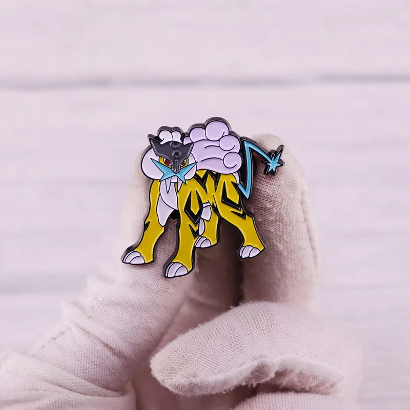 Pokemon Anime Enamel Pin Anime Figures Raikou Badges Metal Brooch Kawaii Hat Decoration Brooches Clothes Jewelry Kid Gifts Toys
Pokemon Anime Enamel Pin Anime Figures Raikou Badges Metal Brooch Kawaii Hat Decoration Brooches Clothes Jewelry Kid Gifts Toys