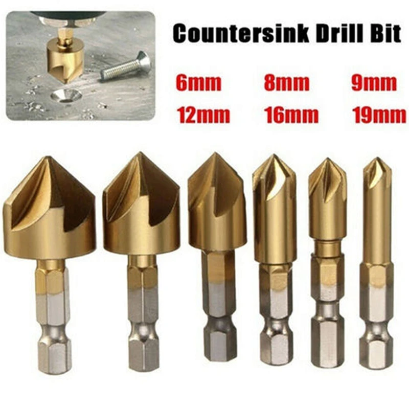 1pcs 6/8/9/12/16/19mm Hss Countersink Boring Drill Bit Set for Wood Metal Quick Change Drill Bit Tool Hex Chamfer Drill Tool Set
1pcs 6/8/9/12/16/19mm Hss Countersink Boring Drill Bit Set for Wood Metal Quick Change Drill Bit Tool Hex Chamfer Drill Tool Set