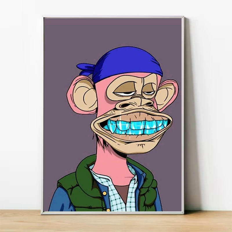 Poster NFT Monkey Wall Decoration for Home Decorations for the Room Decorative Painting Canvas Cute Room Decor Art Posters
Poster NFT Monkey Wall Decoration for Home Decorations for the Room Decorative Painting Canvas Cute Room Decor Art Posters