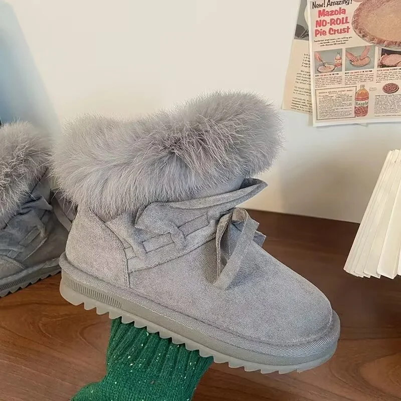 Fur one hand custom winter plus fleece warm everything casual classic large size women 35-40
Fur one hand custom winter plus fleece warm everything casual classic large size women 35-40