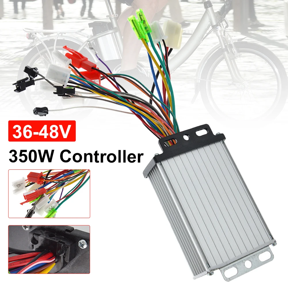 36V/48V 350W Brushless Controller Intelligent Universal Motor Controller for Electric Bicycle Mountain Bike Scooter
36V/48V 350W Brushless Controller Intelligent Universal Motor Controller for Electric Bicycle Mountain Bike Scooter