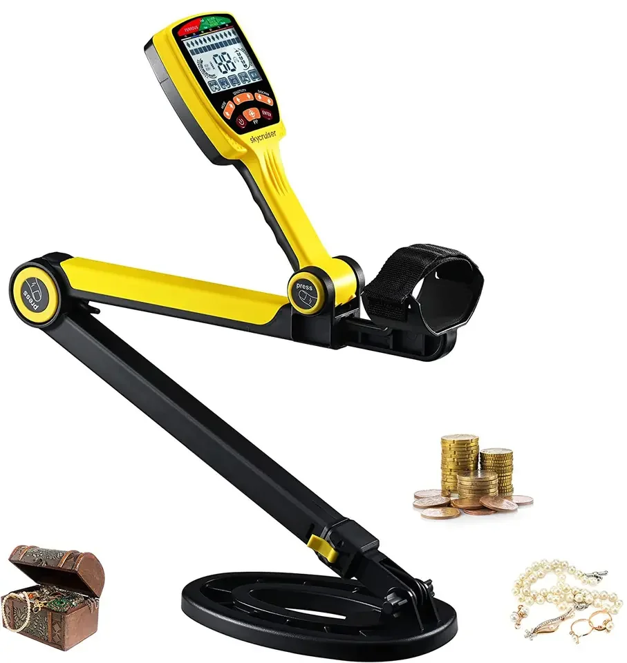 Gold And Metal Detector TX-650 Foldable Treasure Finder Device Metal Detector Gold
Gold And Metal Detector TX-650 Foldable Treasure Finder Device Metal Detector Gold