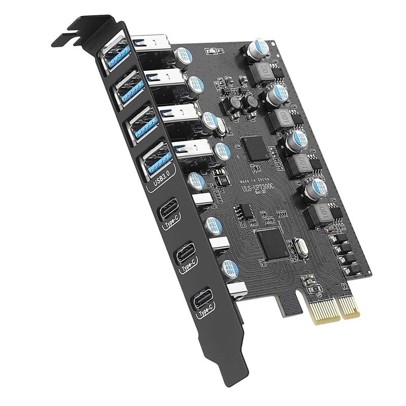 7-портовая плата расширения Pcie на USB 3,0, плата адаптера PCIE для ПК на настольном ПК, карта хоста с поддержкой Windows 10/8/7/XP
7-портовая плата расширения Pcie на USB 3,0, плата адаптера PCIE для ПК на настольном ПК, карта хоста с поддержкой Windows 10/8/7/XP
