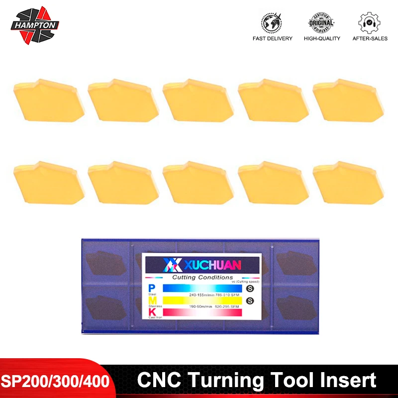HAMPTON Grooving Carbide Inserts Turning Insert SP200 SP300 SP400 CNC Turning Tool Insert
HAMPTON Grooving Carbide Inserts Turning Insert SP200 SP300 SP400 CNC Turning Tool Insert