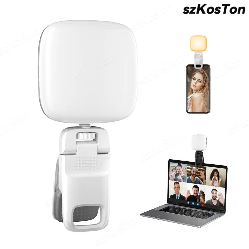 LED Rechargeable Selfie Phone Light Clip Camera Fill Lamp for Tiktok Pictures Video iPhone Light for Conferencing Portable Light
LED Rechargeable Selfie Phone Light Clip Camera Fill Lamp for Tiktok Pictures Video iPhone Light for Conferencing Portable Light