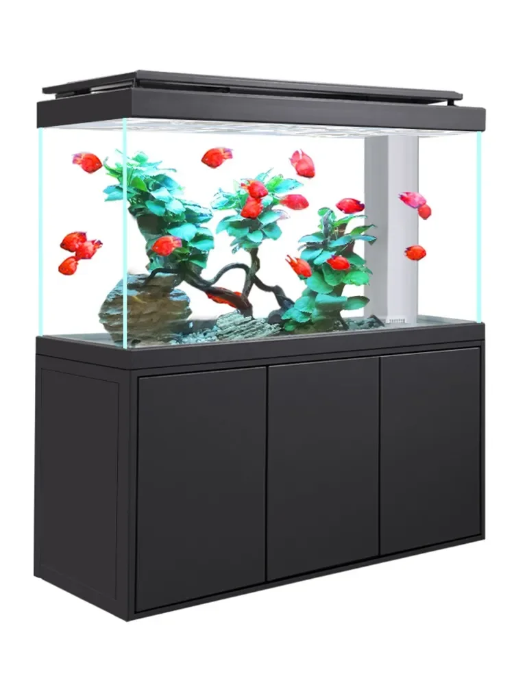 Fish tank living room large household bottom filter water-free new ultra-white glass screen partition porch
Fish tank living room large household bottom filter water-free new ultra-white glass screen partition porch