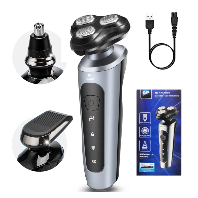 D0AB Electric Razors for Men Electric Shaver Rechargeable Wet/Dry Mens Shaver Waterproof Rotary Razors Gifts for Dad Husband
D0AB Electric Razors for Men Electric Shaver Rechargeable Wet/Dry Mens Shaver Waterproof Rotary Razors Gifts for Dad Husband