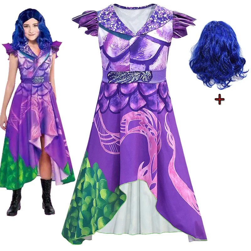 Kids D-Descendents 3 costume for girls Evie Mal Cosplay costume Children Fantasia Halloween Cloths Wig Birthday Party Fancy Dres
Kids D-Descendents 3 costume for girls Evie Mal Cosplay costume Children Fantasia Halloween Cloths Wig Birthday Party Fancy Dres