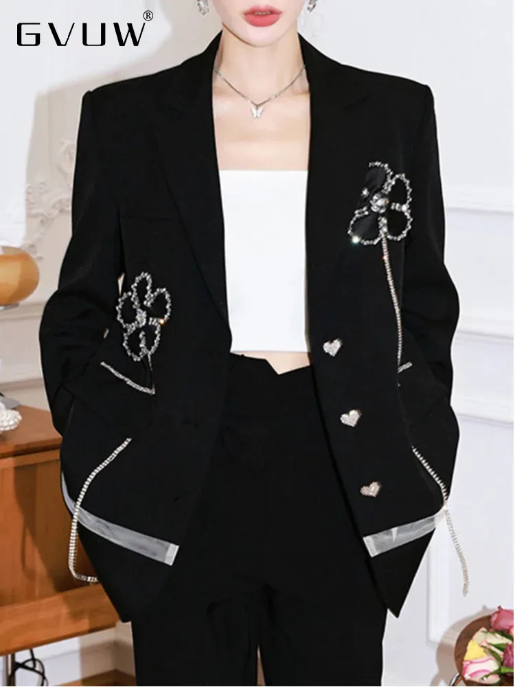 GVUW Fashion Flowers Blazer Coat Women Beading Notched Full Sleeve Color Block Office Lady New 2024 Elegant Clothing 23A7486
GVUW Fashion Flowers Blazer Coat Women Beading Notched Full Sleeve Color Block Office Lady New 2024 Elegant Clothing 23A7486