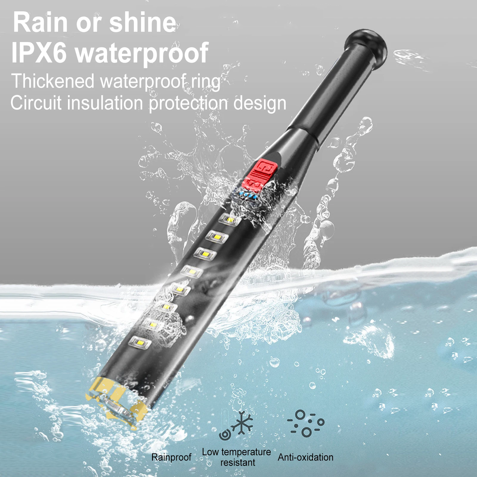 Baseball Bat LED Flashlight Rechargeable Flashlight 4 Light Modes Security Lamp Safety Emergency Lighting Tool
Baseball Bat LED Flashlight Rechargeable Flashlight 4 Light Modes Security Lamp Safety Emergency Lighting Tool