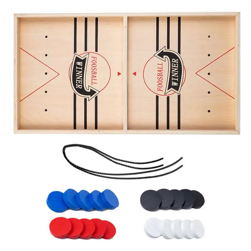 Slingshot Hockey Game Wooden Desktop Battle Chess Toy Fast Slingpuck Board Game Portable Sling Puck For Kids Toys And Games
Slingshot Hockey Game Wooden Desktop Battle Chess Toy Fast Slingpuck Board Game Portable Sling Puck For Kids Toys And Games