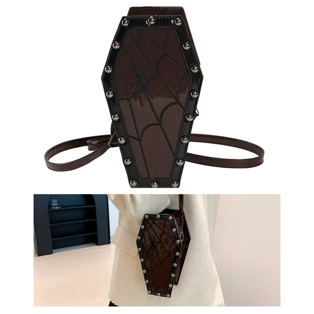 Women Coffin Satchel Purse Strap Adjustable Gothic Crossbody Bag Novelty Gothic Coin Purse Spider Coffin Bag Halloween Candy Bag
Women Coffin Satchel Purse Strap Adjustable Gothic Crossbody Bag Novelty Gothic Coin Purse Spider Coffin Bag Halloween Candy Bag
