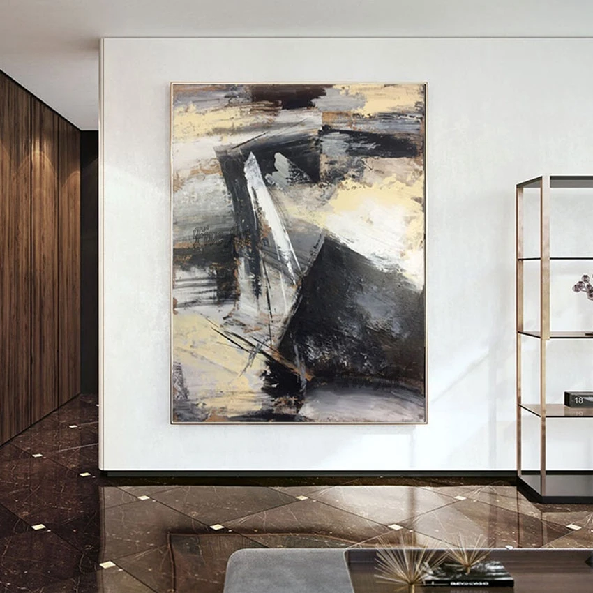 Modern Abstract Oil Paintings On Canvas Added Gold Foil Home Decor Accesories Wall Art Pictures For Hotels Acrylic Artwork
Modern Abstract Oil Paintings On Canvas Added Gold Foil Home Decor Accesories Wall Art Pictures For Hotels Acrylic Artwork