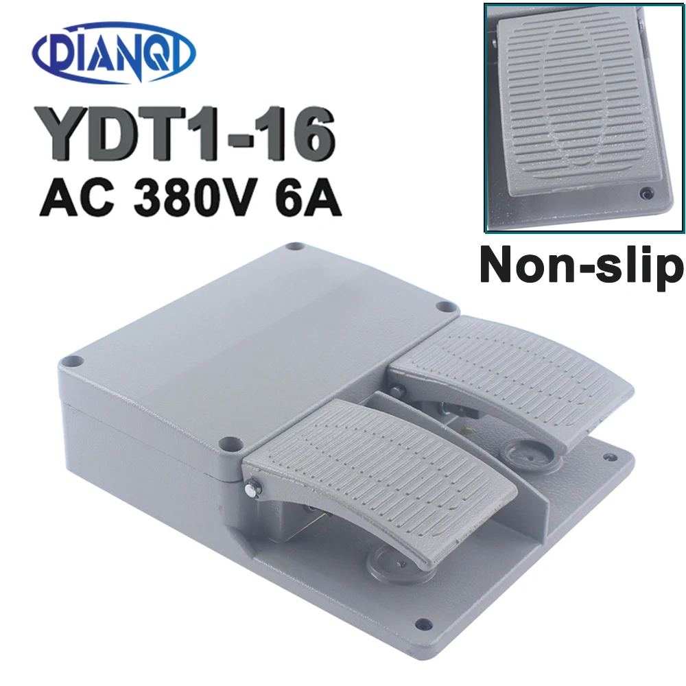 YDT1-16 Foot Switch Pedal Foot Control Switch 250V AC380V 6A Double Pedal Use for Bending Machine Punch
YDT1-16 Foot Switch Pedal Foot Control Switch 250V AC380V 6A Double Pedal Use for Bending Machine Punch