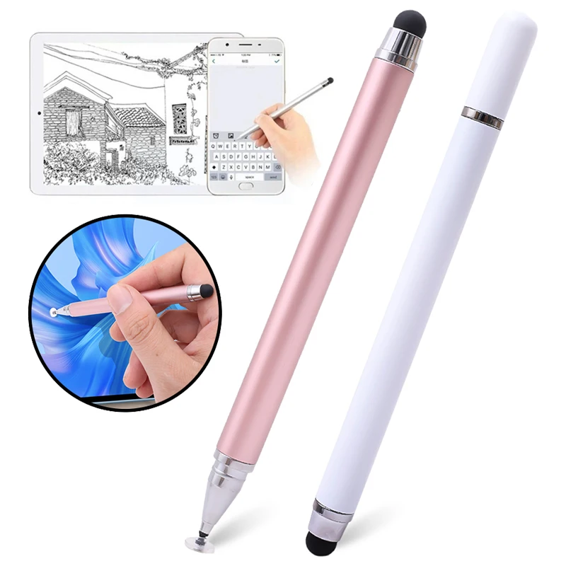 

2 in 1 Universal Stylus Pen for ios Android Tablet iPad Mobile Phone Capacitive Screen Touch Pen Double Head Touchscreen Pencil