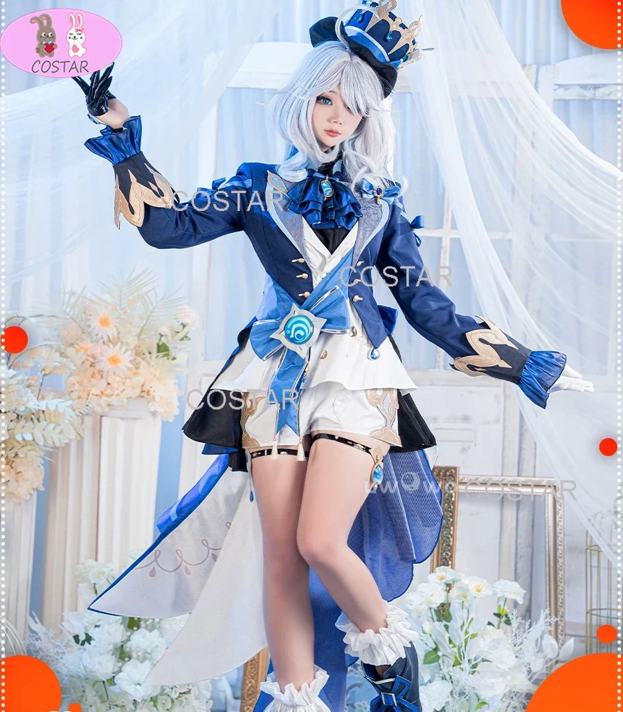 COSTAR Game Genshin Impact Furina De Fontaine Cosplay Costume Halloween Outfits Women Costume With Hat
COSTAR Game Genshin Impact Furina De Fontaine Cosplay Costume Halloween Outfits Women Costume With Hat