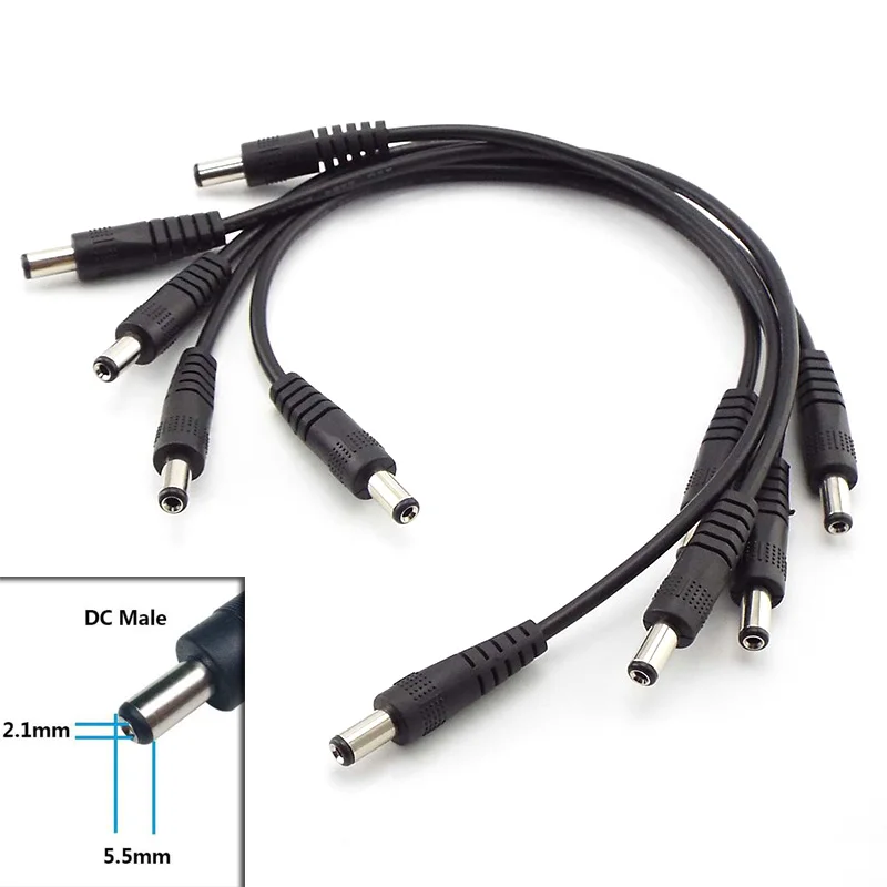 5pcs 3A Power Cable 5.5mm x 2.1mm Jack Plug Male to Male CCTV Adapter Connector Wire 12V Extension Cords
5pcs 3A Power Cable 5.5mm x 2.1mm Jack Plug Male to Male CCTV Adapter Connector Wire 12V Extension Cords