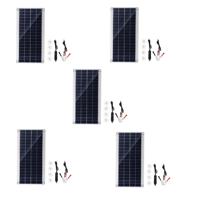 5X 30W Solar Panel Portable Dual 12/5V DC USB Fast-Charging Waterproof Emergency Charging Outdoor Battery Charger
5X 30W Solar Panel Portable Dual 12/5V DC USB Fast-Charging Waterproof Emergency Charging Outdoor Battery Charger