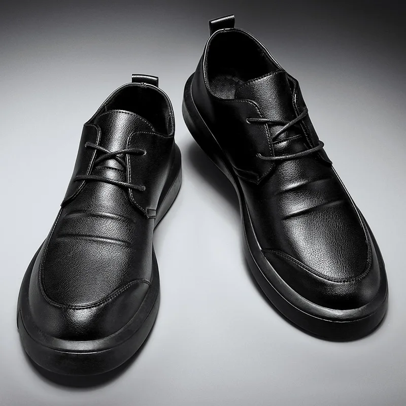 Leather Shoes,men's New Business Casual Leather Shoes,large Size Soft Sole Round Head Dress,men's Versatile Lace Up Leather Shoe
Leather Shoes,men's New Business Casual Leather Shoes,large Size Soft Sole Round Head Dress,men's Versatile Lace Up Leather Shoe