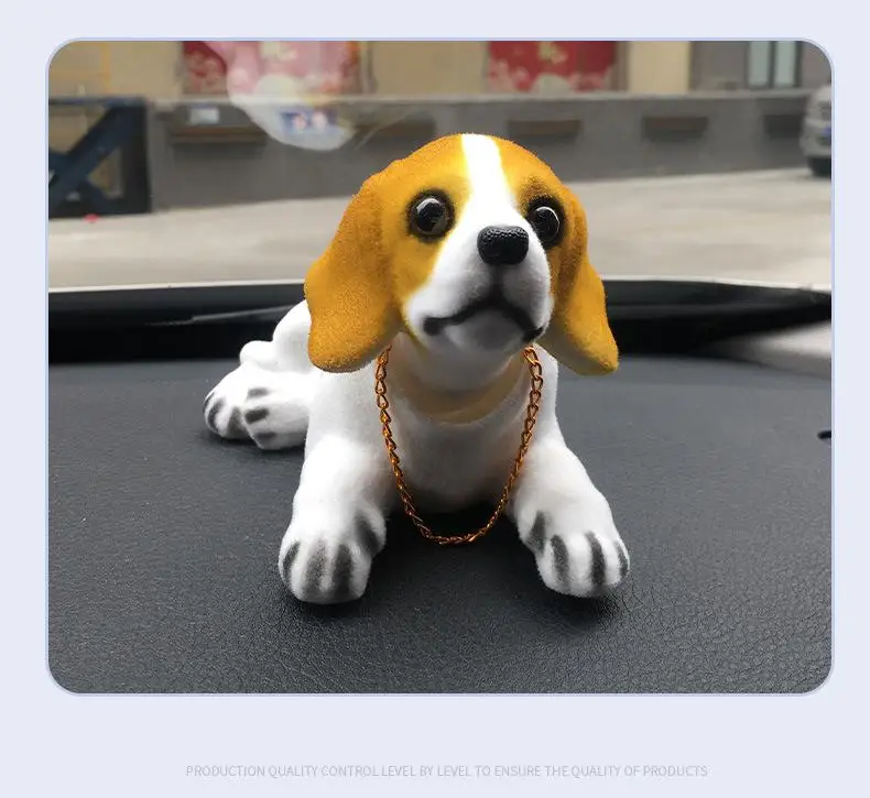 

Akzz Automotive Supplies Automotive Interior Resin Shake Head Dog Animal Beagle Creative Lovely Lifelike Automotive Accessories