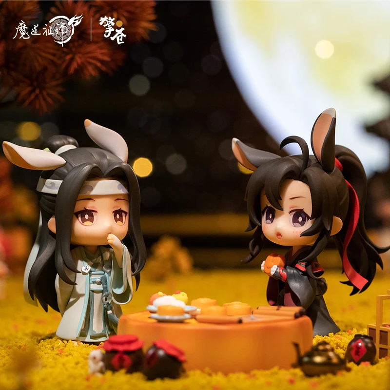 Mo Dao Zu Shi Anime Action Figure Set Wei Wuxian Lan Wangji Mid-autumn Series Invite Month Stand Collection Model Toy Cute Gift 
Mo Dao Zu Shi Anime Action Figure Set Wei Wuxian Lan Wangji Mid-autumn Series Invite Month Stand Collection Model Toy Cute Gift