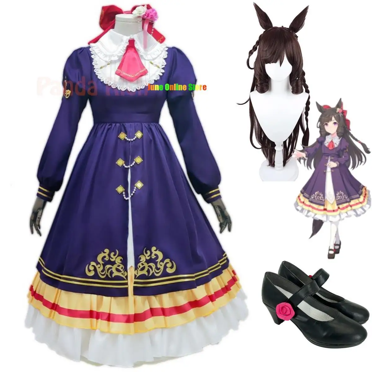 Anime Game Umamusume: Pretty Derby Daiichi Ruby Cosplay Costume Wig Princess Skirt Lolita Shoes Woman Kawaii Christmas Suit Wig
Anime Game Umamusume: Pretty Derby Daiichi Ruby Cosplay Costume Wig Princess Skirt Lolita Shoes Woman Kawaii Christmas Suit Wig