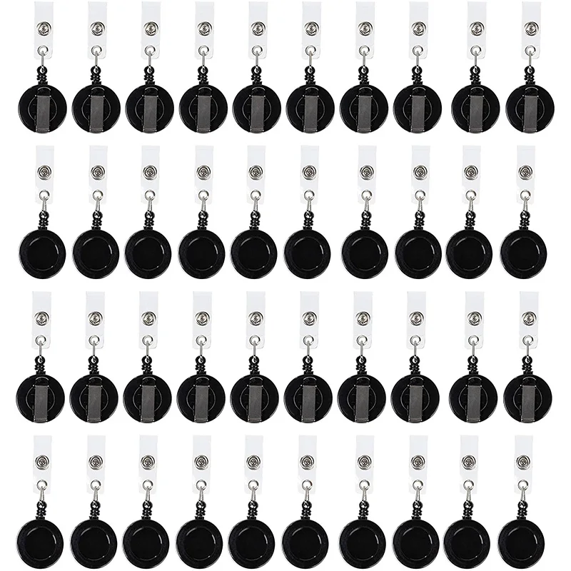 Retractable Badge Holder Reel 100-Count ID Card Holder Reel with Metal Belt Clip Key Ring for Id Name Card Keychain
Retractable Badge Holder Reel 100-Count ID Card Holder Reel with Metal Belt Clip Key Ring for Id Name Card Keychain