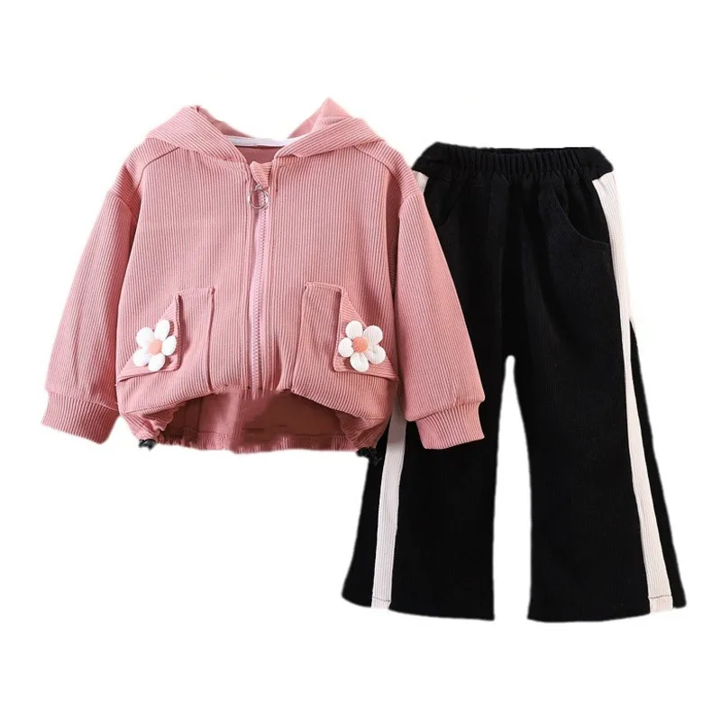 New Spring Autumn Baby Clothes Suit Children Girls Hooded Jacket Pants 3Pcs/Sets Toddler Fashion Casual Costume Kids Tracksuits
New Spring Autumn Baby Clothes Suit Children Girls Hooded Jacket Pants 3Pcs/Sets Toddler Fashion Casual Costume Kids Tracksuits