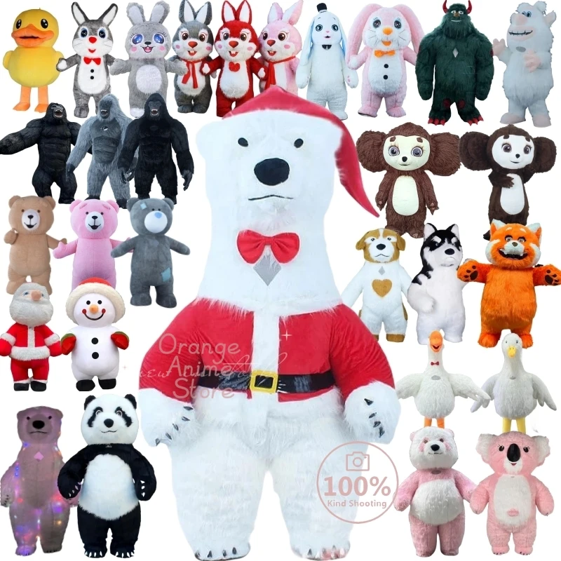 

Wearable Inflatable Giant Panda Bear Polar Bear Cartoon Doll Clothing Inflatable Rabbit Doll Clothing Mascot Plush Cosplay