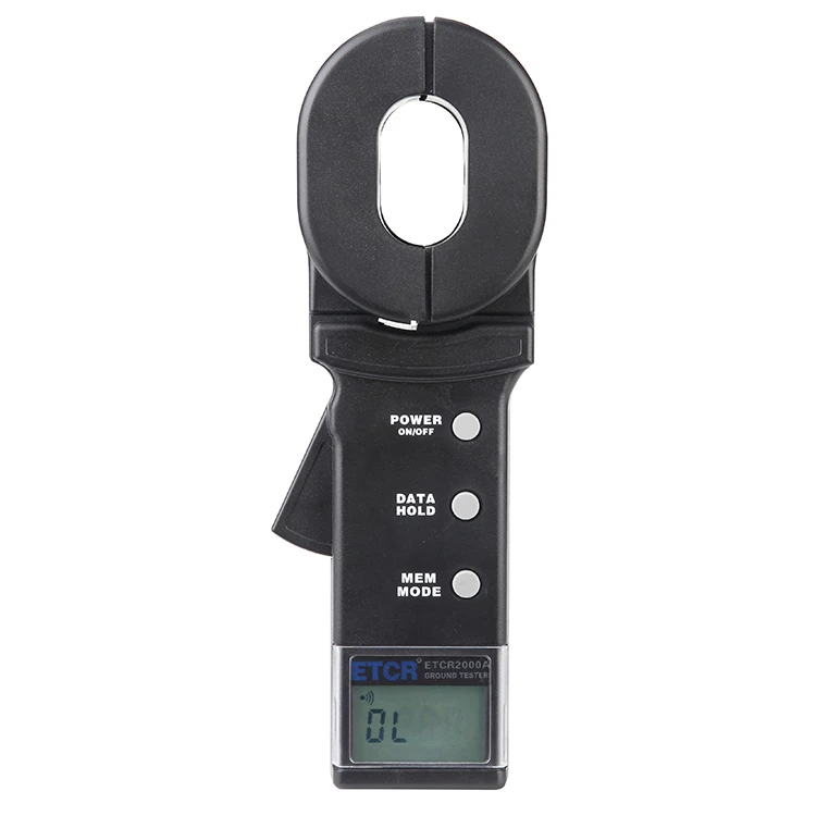 ETCR2000A Earth Ground Resistance Clamp Meter Clamp Earth Resistance Tester
ETCR2000A Earth Ground Resistance Clamp Meter Clamp Earth Resistance Tester