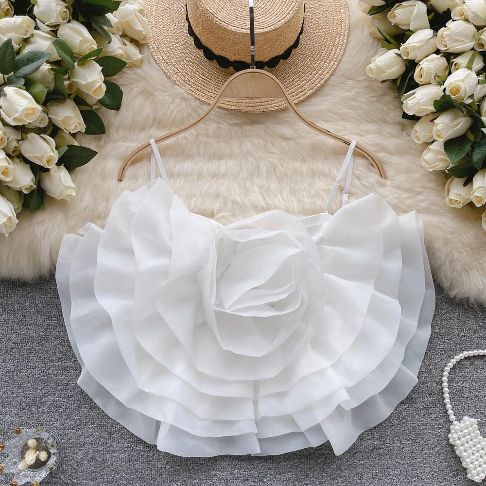 2023 Summer Newest 3D Flower Short Women Top Strapless Floral Women Summer Top Custom Made Female Tank
2023 Summer Newest 3D Flower Short Women Top Strapless Floral Women Summer Top Custom Made Female Tank