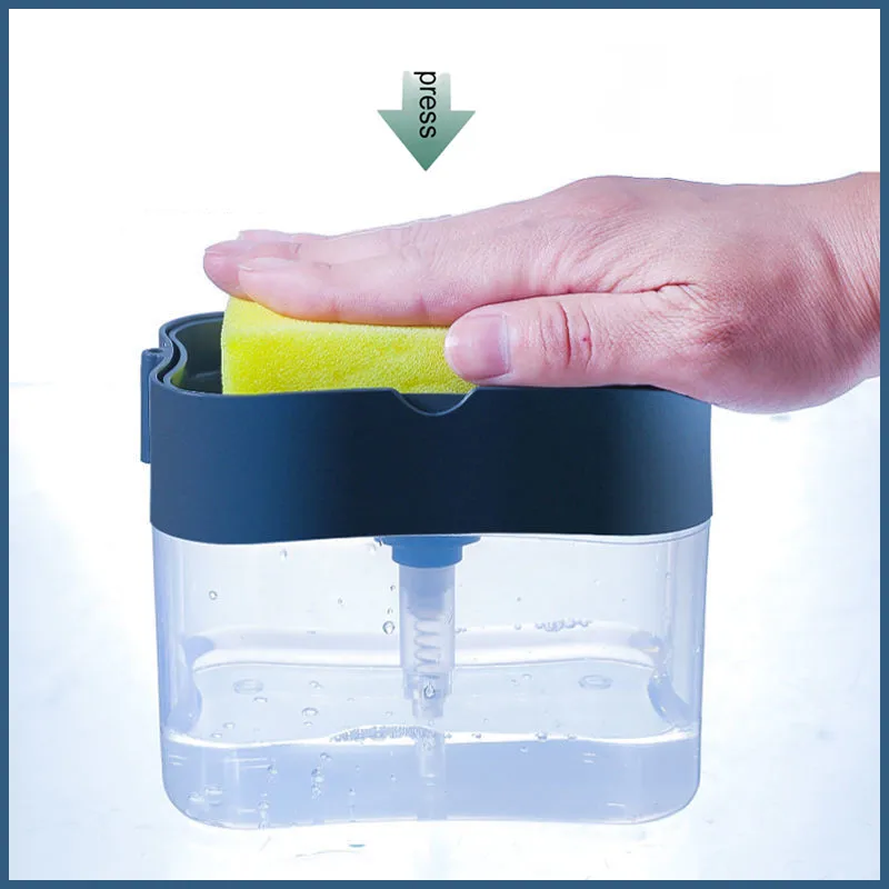 Soap Pump Dispenser with Sponge Holder Cleaning Liquid Dispenser Container Manual Press Soap Organizer Kitchen Cleaner Tool
Soap Pump Dispenser with Sponge Holder Cleaning Liquid Dispenser Container Manual Press Soap Organizer Kitchen Cleaner Tool