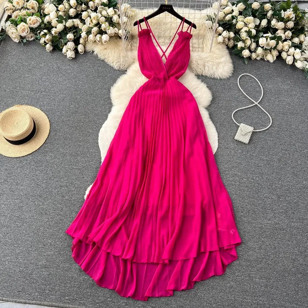 Bohemia Boho Beach Slip Women Summer Dress Sleeveless Backless Spaghetti Strap Long Dress Elegant Sexy Evening Party Dresses
Bohemia Boho Beach Slip Women Summer Dress Sleeveless Backless Spaghetti Strap Long Dress Elegant Sexy Evening Party Dresses