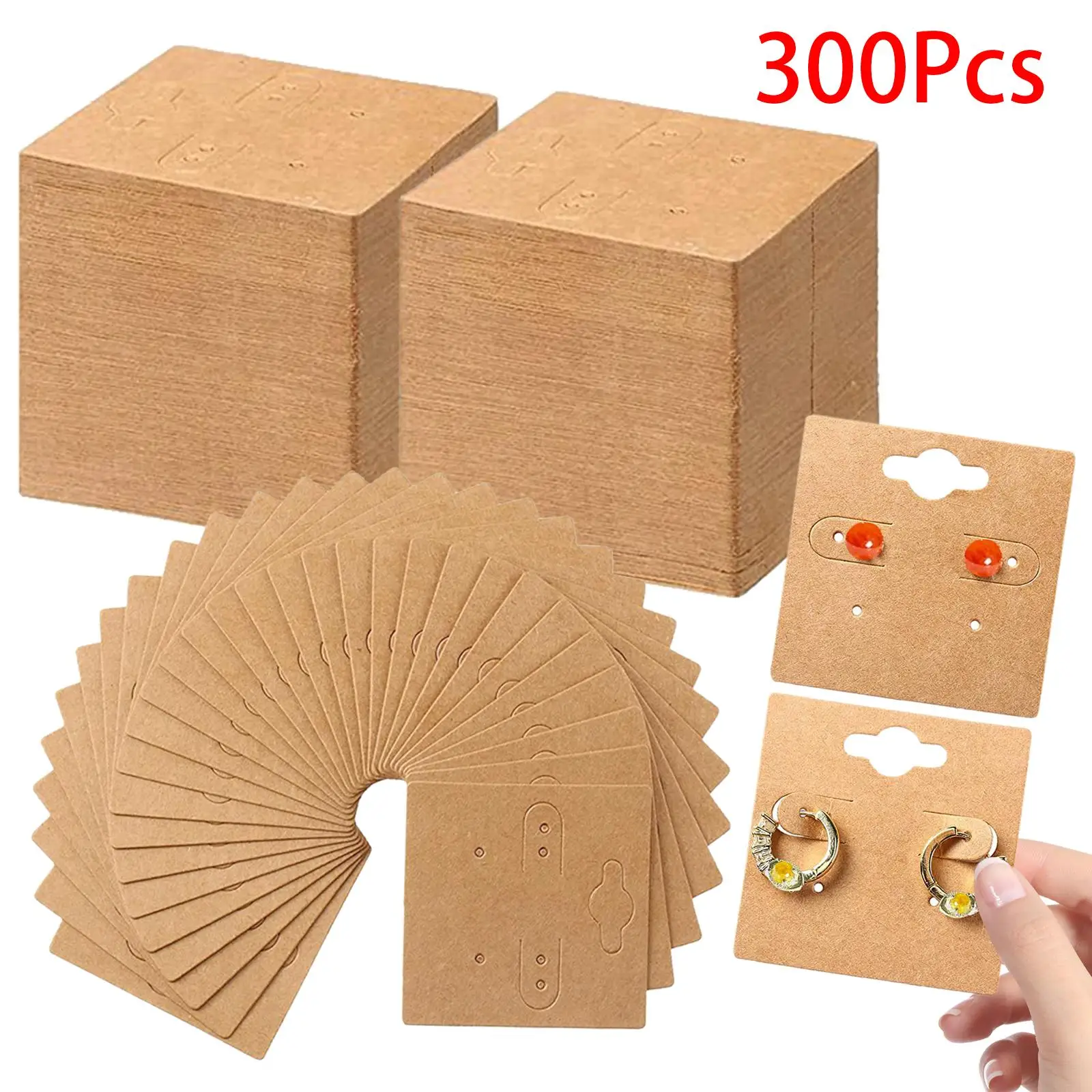 300x Kraft Paper Earring Display Cards Jewelry Cards for DIY Crafts Boutique Display Small Businesses Trade Show Selling Jewelry
300x Kraft Paper Earring Display Cards Jewelry Cards for DIY Crafts Boutique Display Small Businesses Trade Show Selling Jewelry