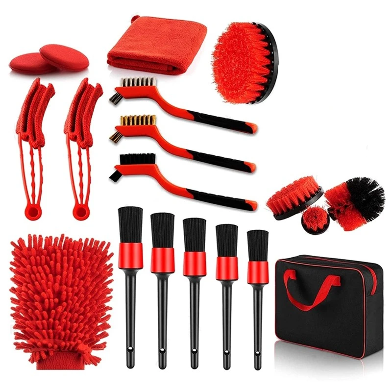 19Pcs Car Wheel Tire Cleaning Brush Set with Detailing Brushes Car Drill Detailing Brush Wash Mitt Wax Pads Wash Towels
19Pcs Car Wheel Tire Cleaning Brush Set with Detailing Brushes Car Drill Detailing Brush Wash Mitt Wax Pads Wash Towels