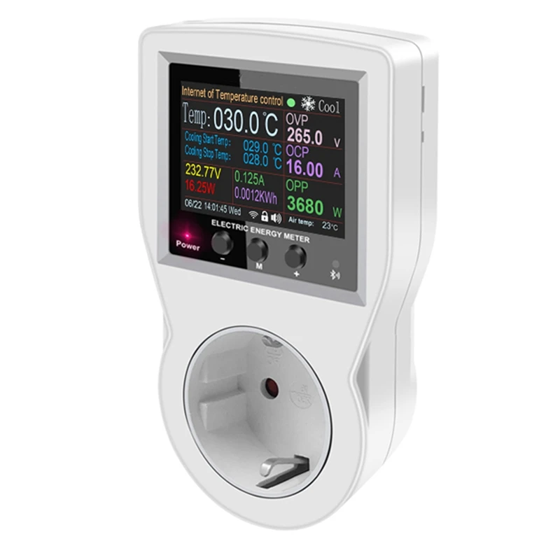 Tuya Wifi Thermostat Socket 16A AC220V Digital Temperature Controller Socket Outlet Timer Switch Sensor EU Plug
Tuya Wifi Thermostat Socket 16A AC220V Digital Temperature Controller Socket Outlet Timer Switch Sensor EU Plug