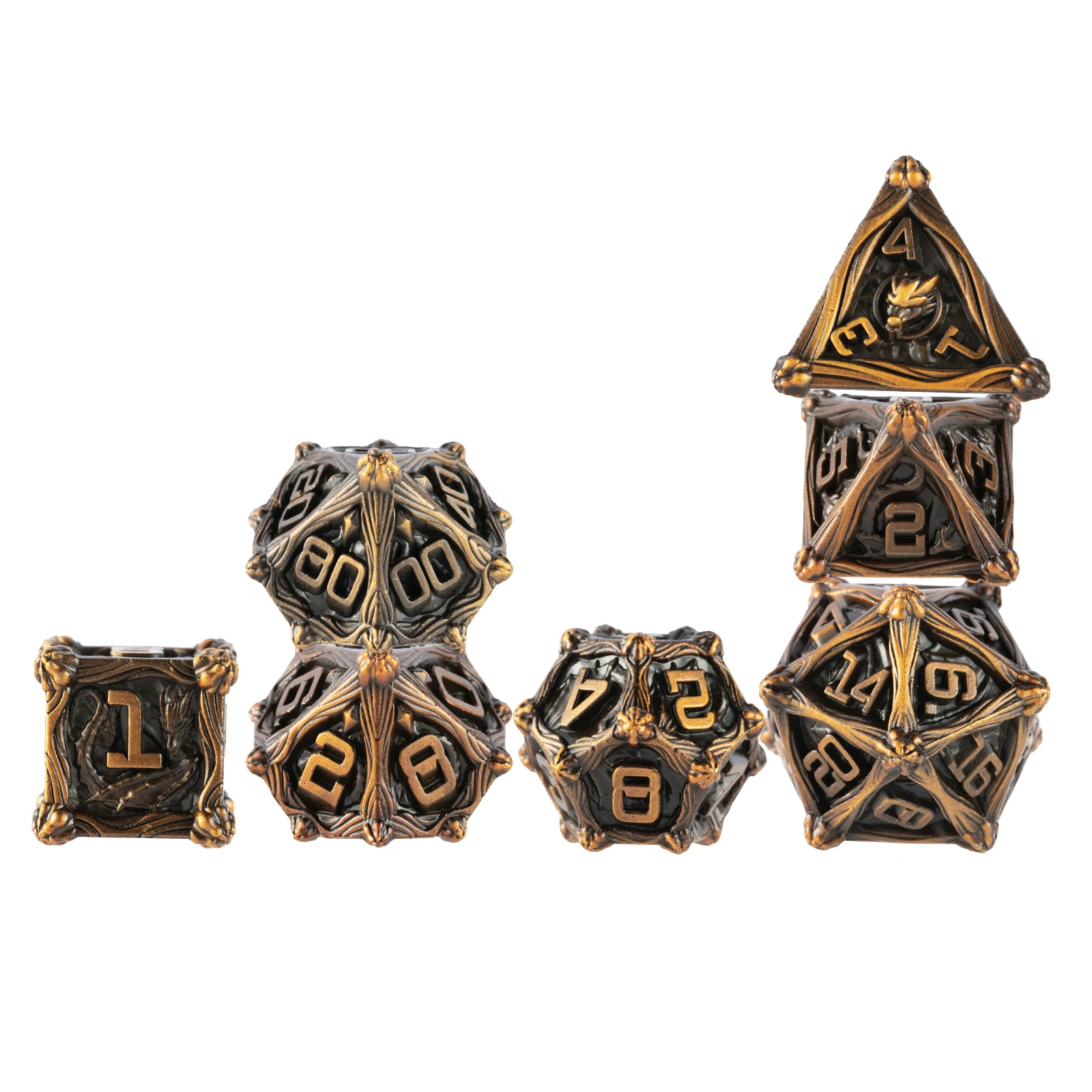 

Board Games Metal DND Dice Set for D&D RPG Dice Dungeons & Dragon Game Metal Polyhedral Dice Set D4 D6 D10 D20 Table Games