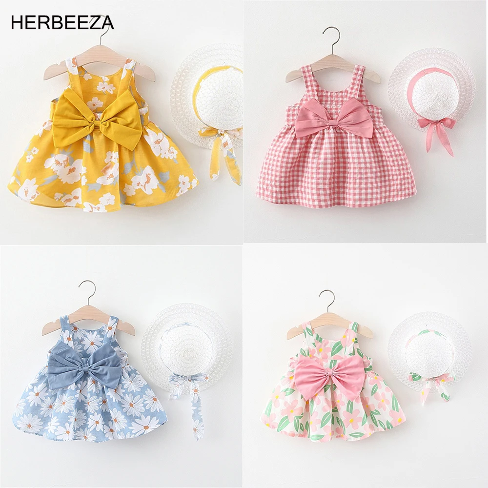 Summer Baby Girl Clothes For daisy Floral slip Dress Beach Princess Dress Birthday Dress For bow-knot Infant Costume + Hat
Summer Baby Girl Clothes For daisy Floral slip Dress Beach Princess Dress Birthday Dress For bow-knot Infant Costume + Hat