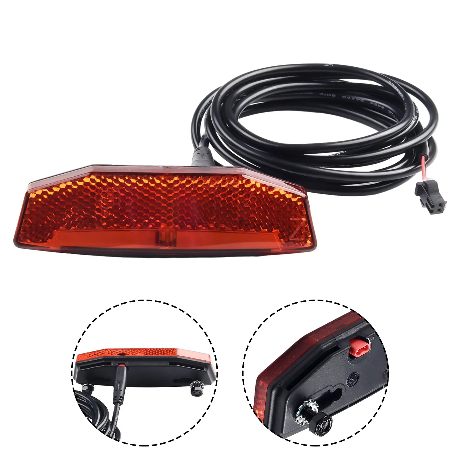 36V 48V Electric Bike Rear Light Tail Light LED Safety Warning-Rear Lamp For E-scooter Ebike Warning Taillights
36V 48V Electric Bike Rear Light Tail Light LED Safety Warning-Rear Lamp For E-scooter Ebike Warning Taillights