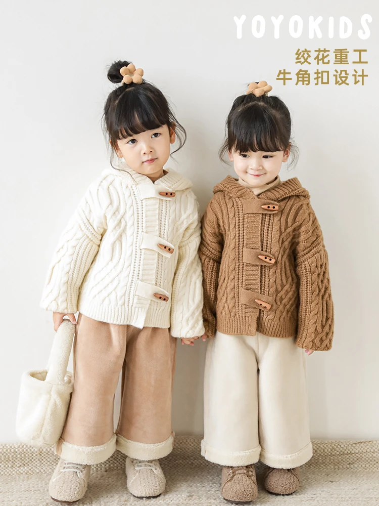 Детский винтажный свитер Зима 2022 Новое однотонное вязаное однобортное пальто с капюшоном для девочек
Детский винтажный свитер Зима 2022 Новое однотонное вязаное однобортное пальто с капюшоном для девочек