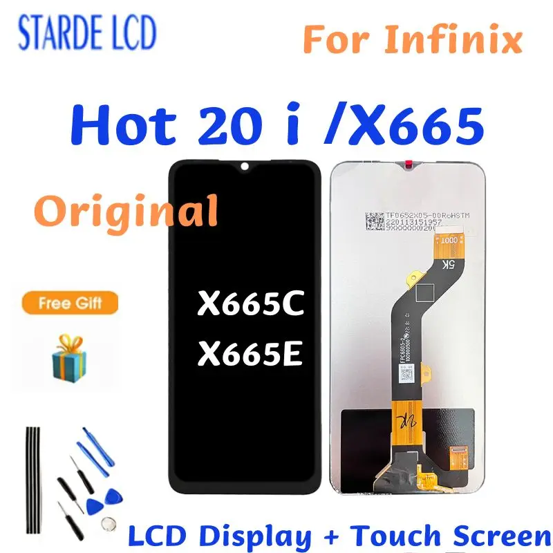 

6.6 Inch Original LCD For Infinix Hot 20i LCD Display Touch Screen For Infinix X665C X665E Digitizer Assembly Replacement