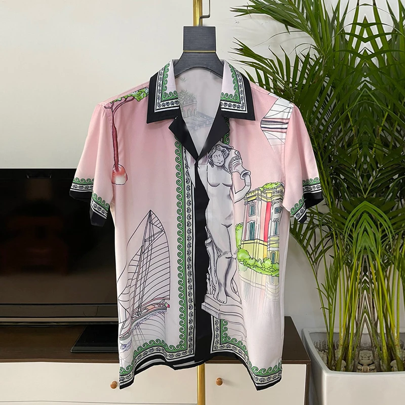 Casual Streetwear Shirt Men Womens Summer Luxury Tshirt Fashion Top Quality Mens Flowers Printing Tee Top Men Tops
Casual Streetwear Shirt Men Womens Summer Luxury Tshirt Fashion Top Quality Mens Flowers Printing Tee Top Men Tops