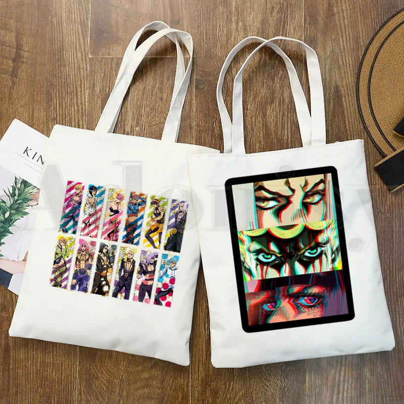 JOJO Japanese Anime Jojo Bizzare Adventure Hip Hop Graphic Cartoon Print Shopping Bags Girls Fashion Casual Pacakge Hand Bag
JOJO Japanese Anime Jojo Bizzare Adventure Hip Hop Graphic Cartoon Print Shopping Bags Girls Fashion Casual Pacakge Hand Bag